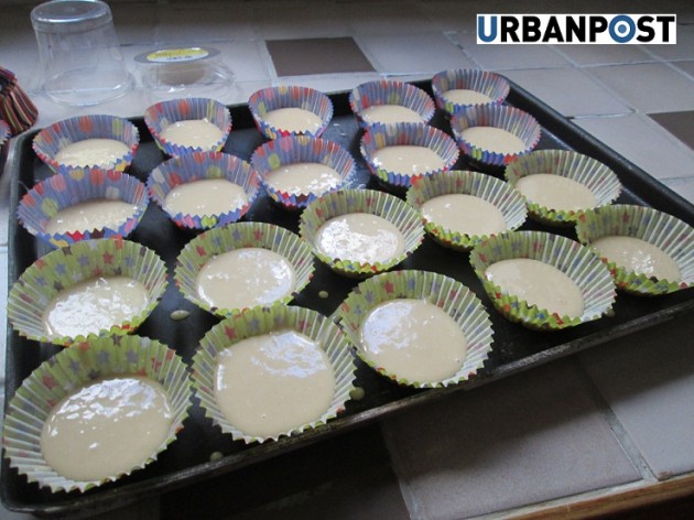 Preparazione cupcakes alla vaniglia